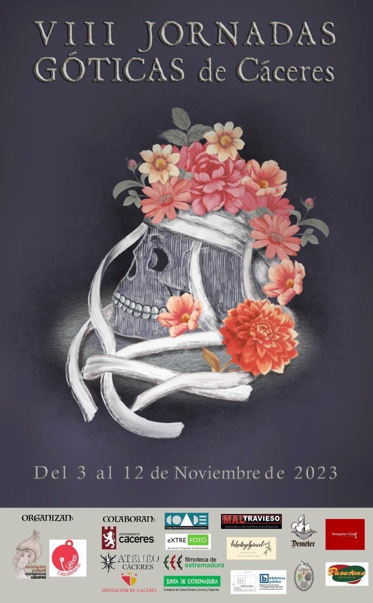 Cartel Jornadas Góticas de Cáceres 2023