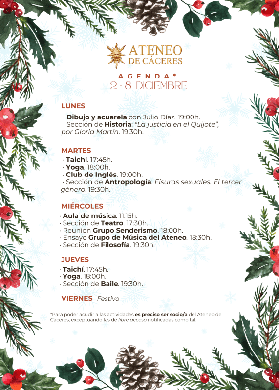 agenda-semanal-del-ateneo:-2-8-diciembre-2024.