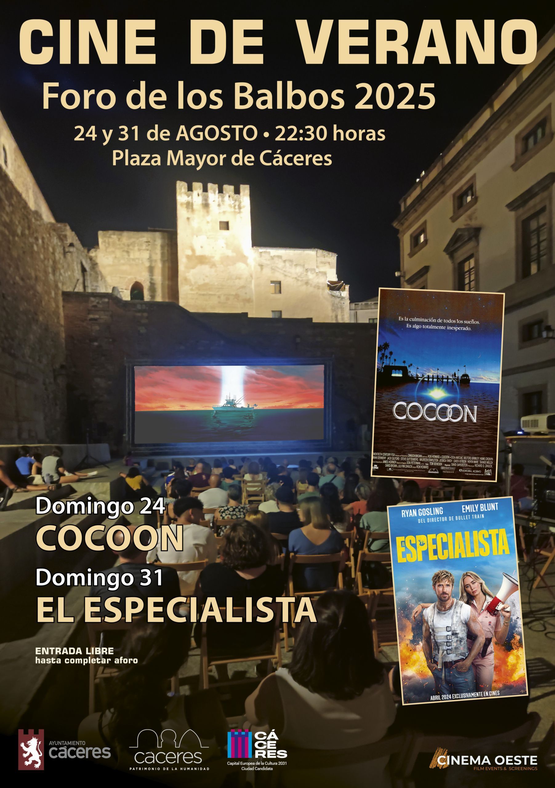 el-ayuntamiento-de-caceres-invita-a-la-ciudadania-a-disfrutar-de-la-vii-edicion-del-cine-de-verano-en-el-foro-de-los-balbos