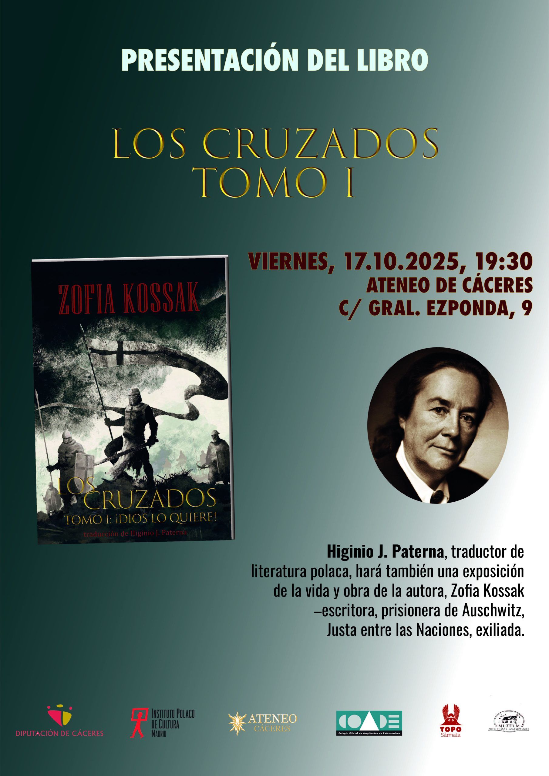 presentacion-del-libro:-los-cruzados.-tomo-i:-¡dios-lo-quiere!-de-zofia-kossak