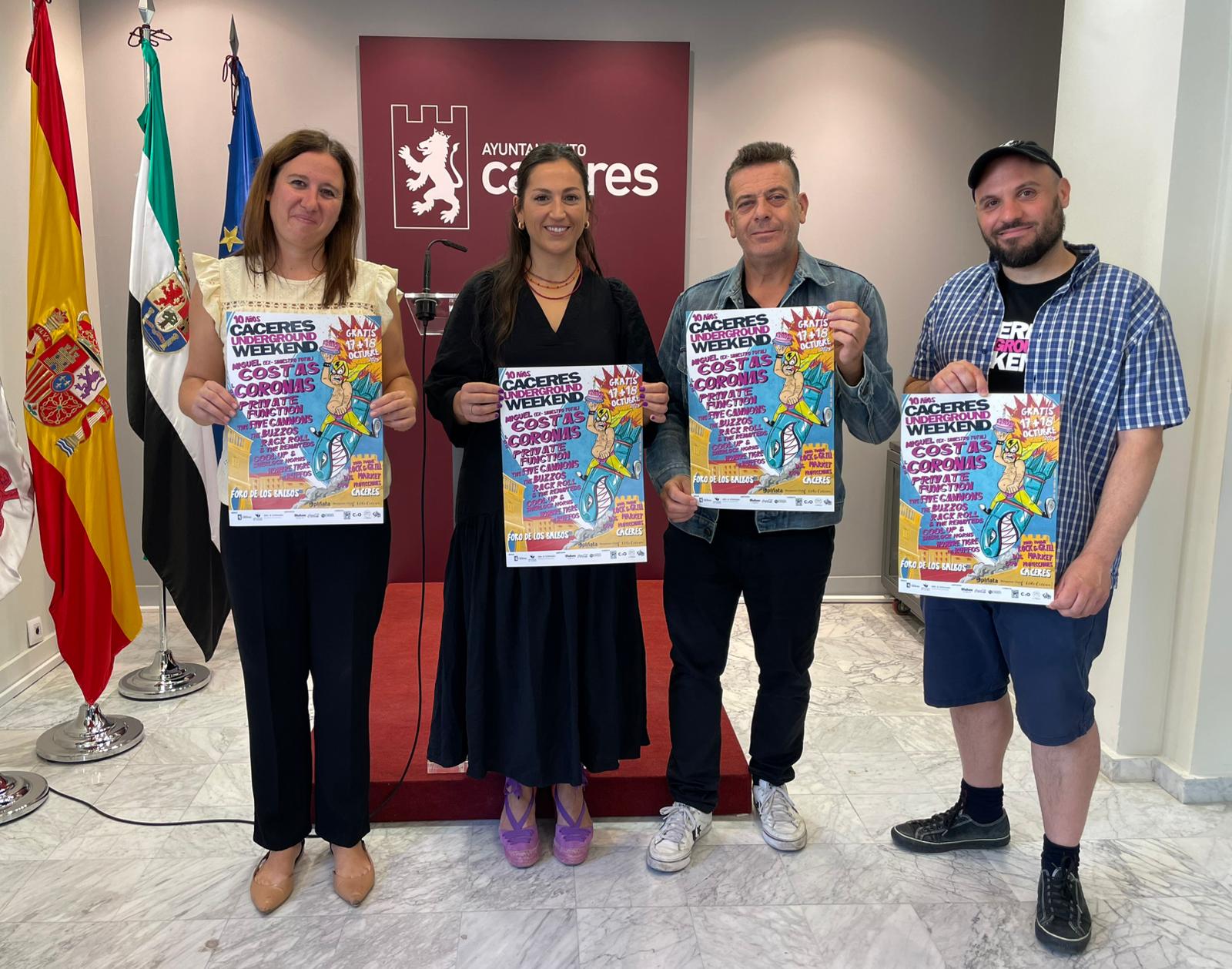 el-festival-caceres-underground-weekend-celebra-su-decimo-aniversario-con-dos-dias-de-musica-gratuita-en-el-foro-de-los-balbos