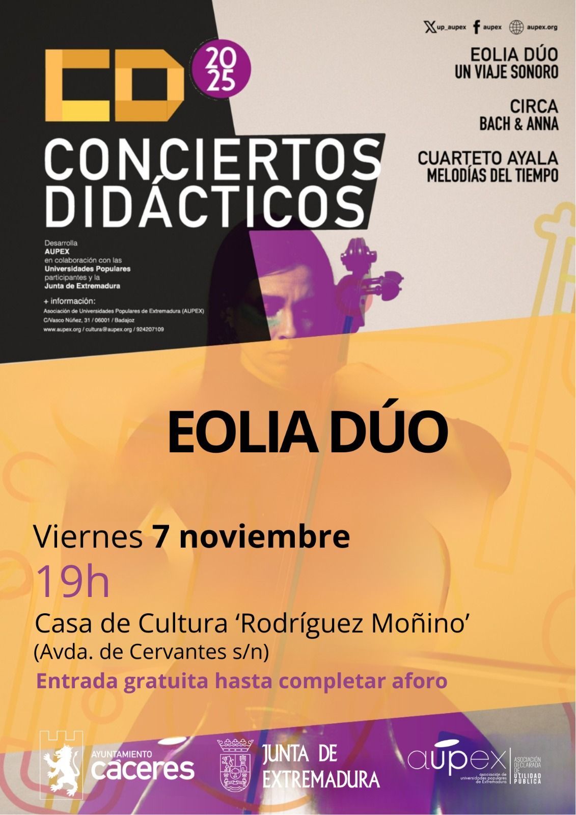 el-ayuntamiento-de-caceres-te-invita-a-disfrutar-del-concierto-didactico-de-musica-clasica-del-duo-extremeno-‘eolia-duo’