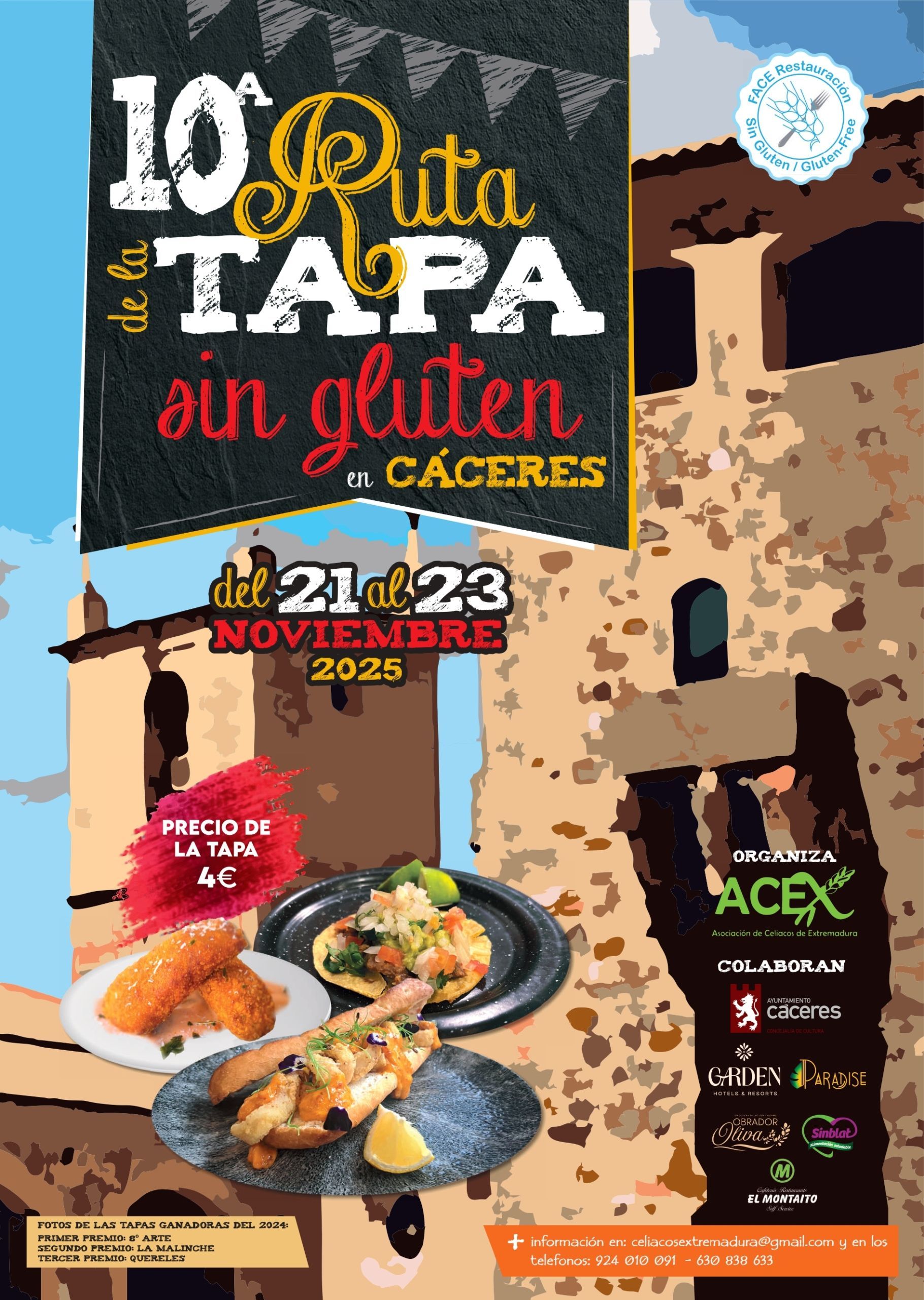 el-ayuntamiento-de-caceres-apoya-a-la-asociacion-de-celiacos-de-extremadura-en-la-x-ruta-de-la-tapa-sin-gluten