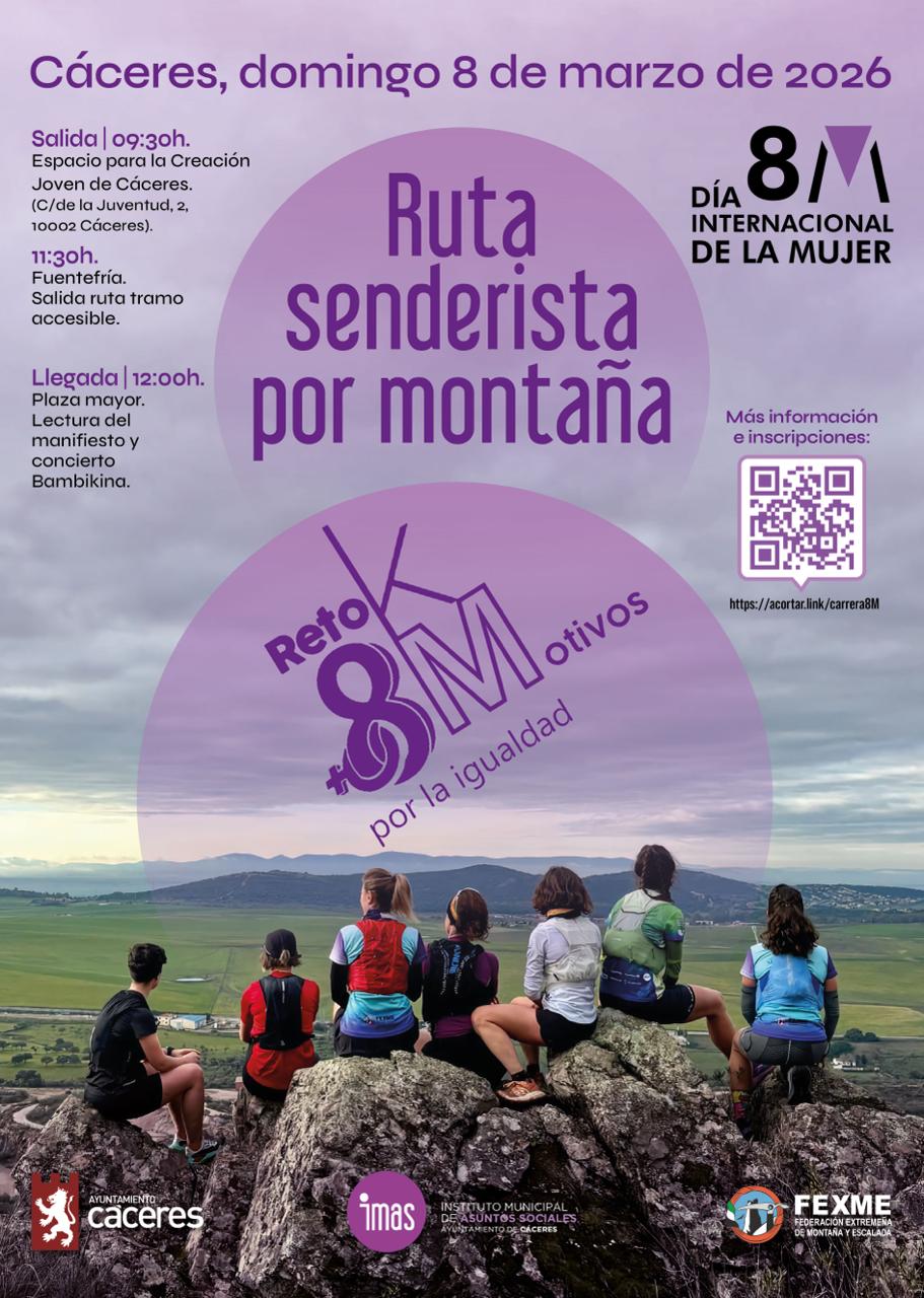 abiertas-las-inscripciones-para-la-ruta-senderista-“reto-8m:-8k,-8-motivos-por-la-igualdad”,-que-se-celebrara-el-8-de-marzo,-dia-internacional-de-la-mujer