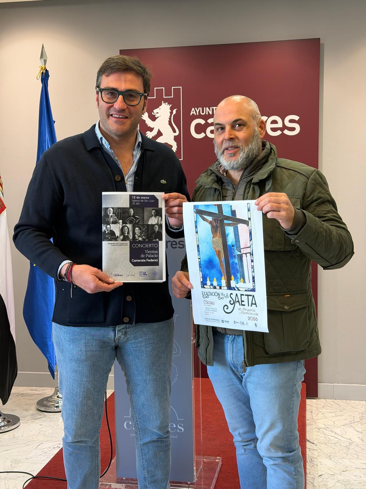 el-ayuntamiento-de-caceres-organiza-este-jueves-un-homenaje-a-la-saeta-flamenca-y-el-concierto-“vientos-de-palacio”-interpretado-por-la-camerata-federici