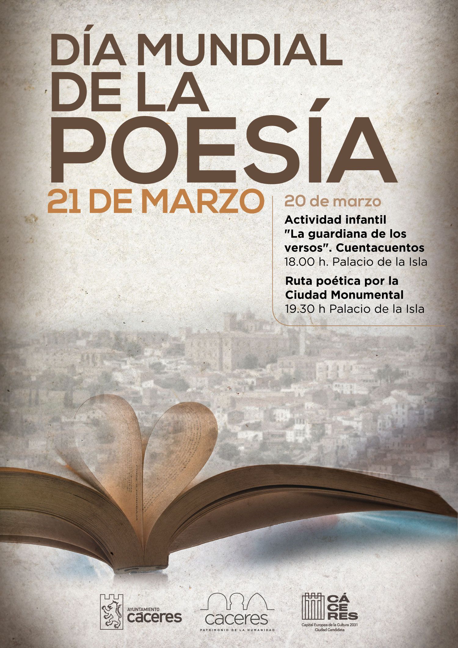 caceres-celebra-el-dia-mundial-de-la-poesia-con-teatro-para-publico-familiar-y-una-ruta-poetica