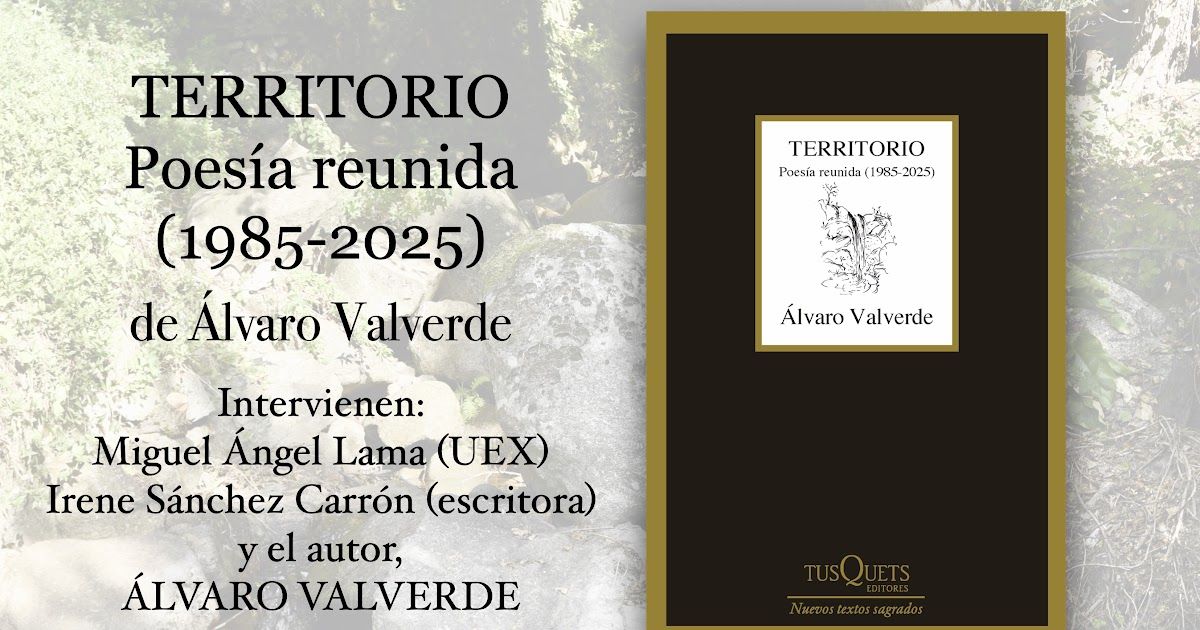alvaro-valverde-presentara-su-libro-«territorio-poesia-reunida-(1985-2025)»-en-caceres