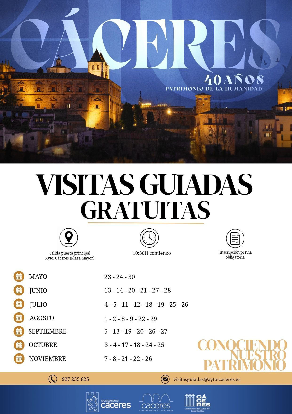 turismo-organiza-40-visitas-guiadas-gratuitas-por-la-ciudad-monumental-para-conmemorar-el-40-aniversario-de-la-declaracion-de-caceres-como-patrimonio-de-la-humanidad