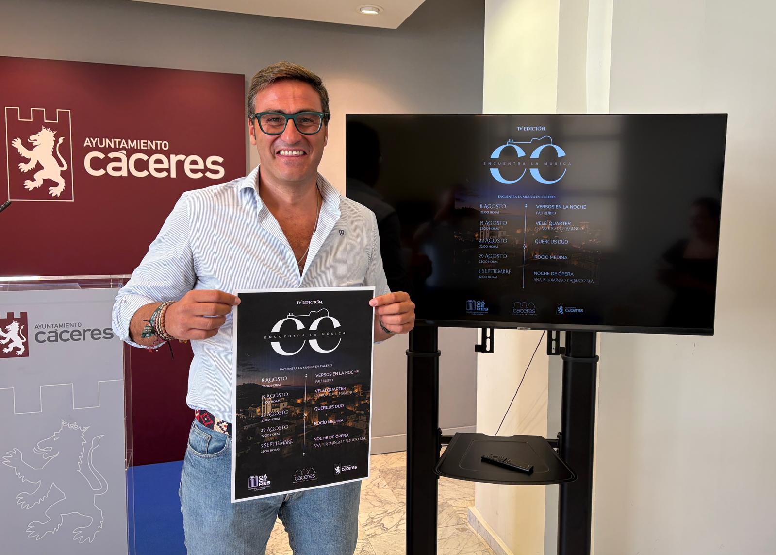 el-ayuntamiento-de-caceres-refuerza-su-intenso-calendario-cultural-con-la-cuarta-edicion-del-festival-“encuentra-la-musica”