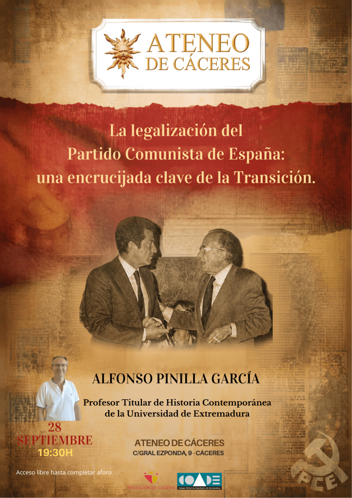 conferencia:-la-legalizacion-del-partido-comunista-de-espana:-una-encrucijada-clave-de-la-transicion.