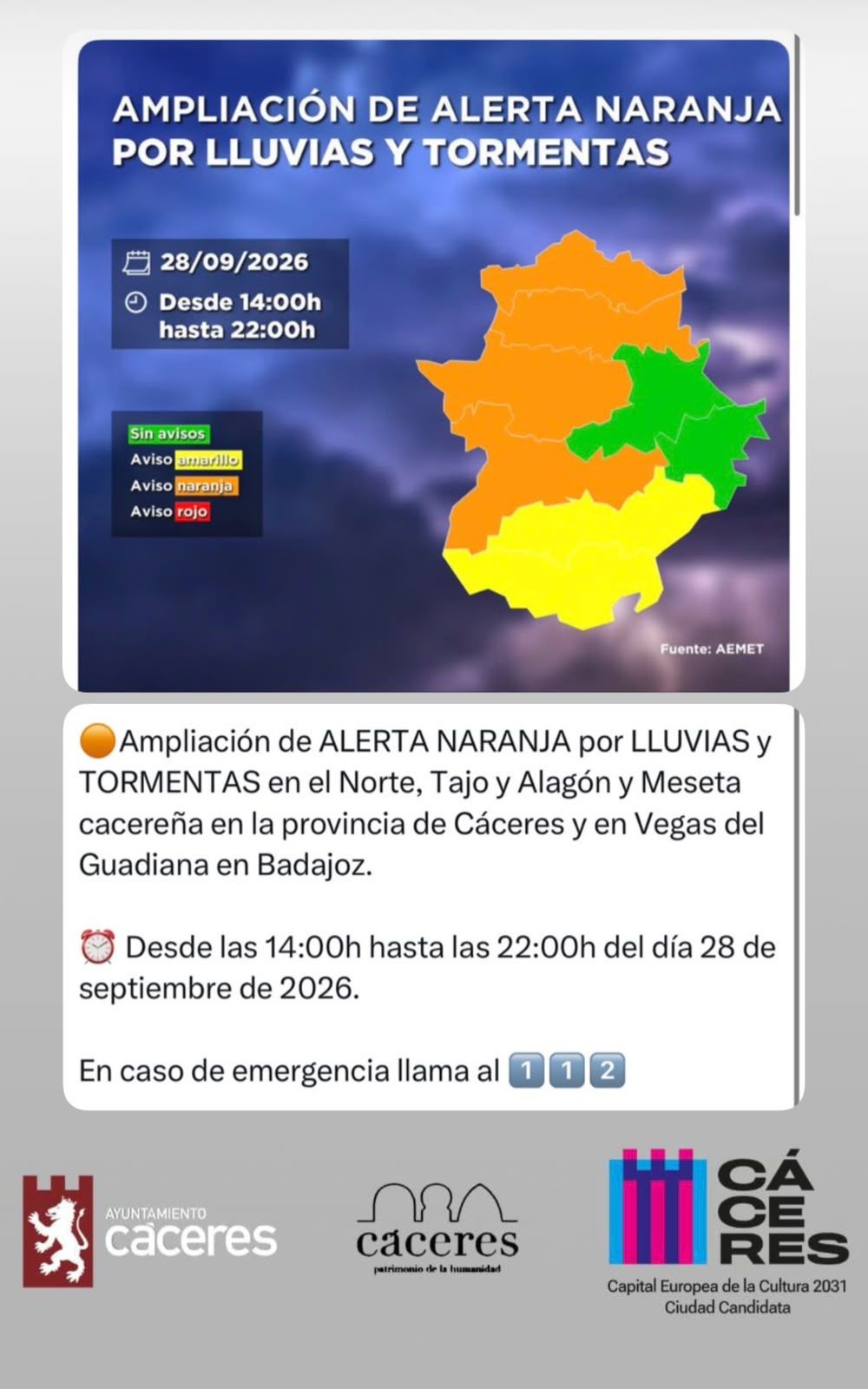 los-servicios-tecnicos-municipales-y-la-policia-local-permanecen-en-alerta-ante-el-aviso-naranja-por-fuertes-lluvias