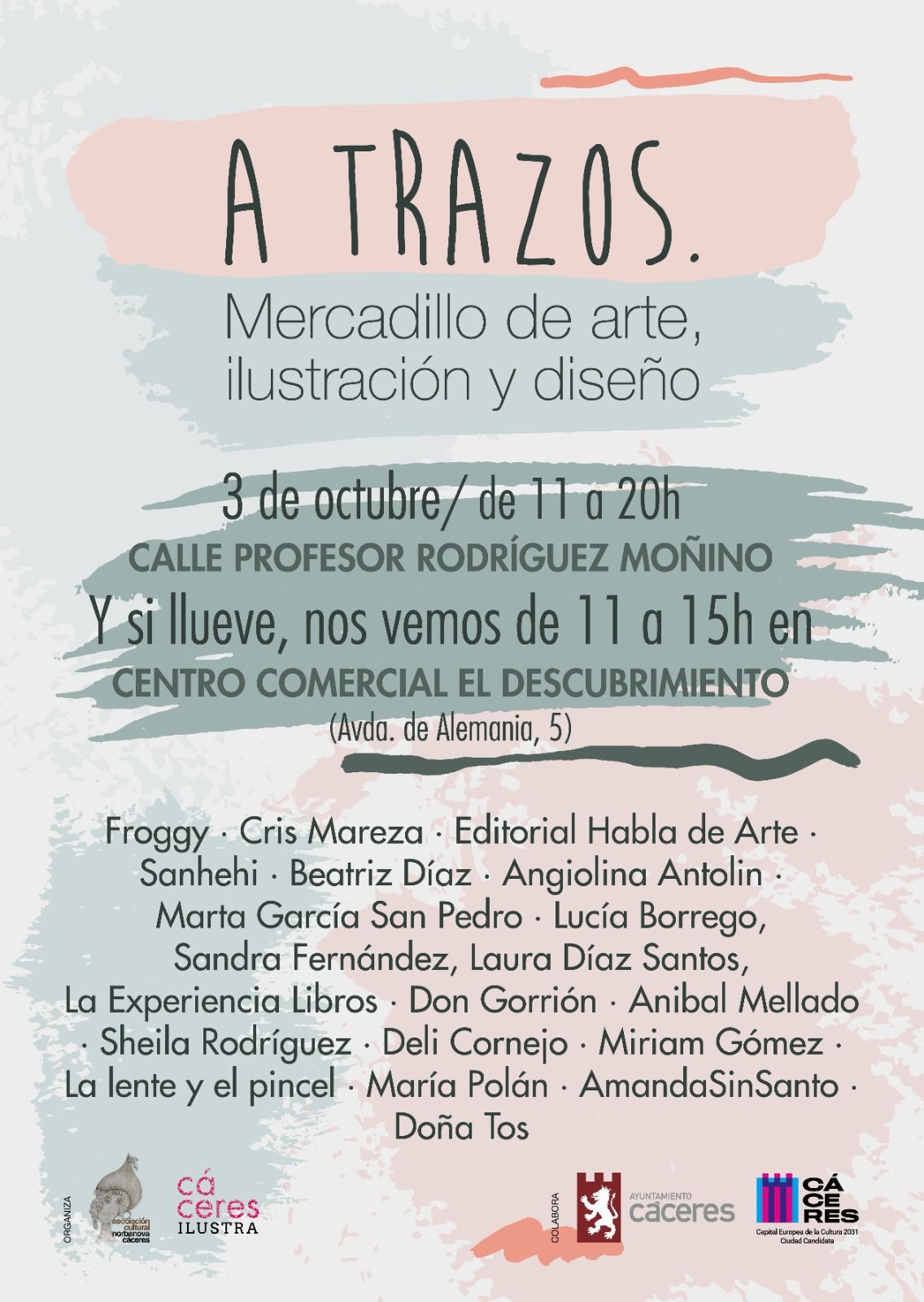 el-ayuntamiento-apoya-a-la-asociacion-cultural-norbanova-en-el-mercadillo-de-arte,-ilustracion-y-diseno-“a-trazos”